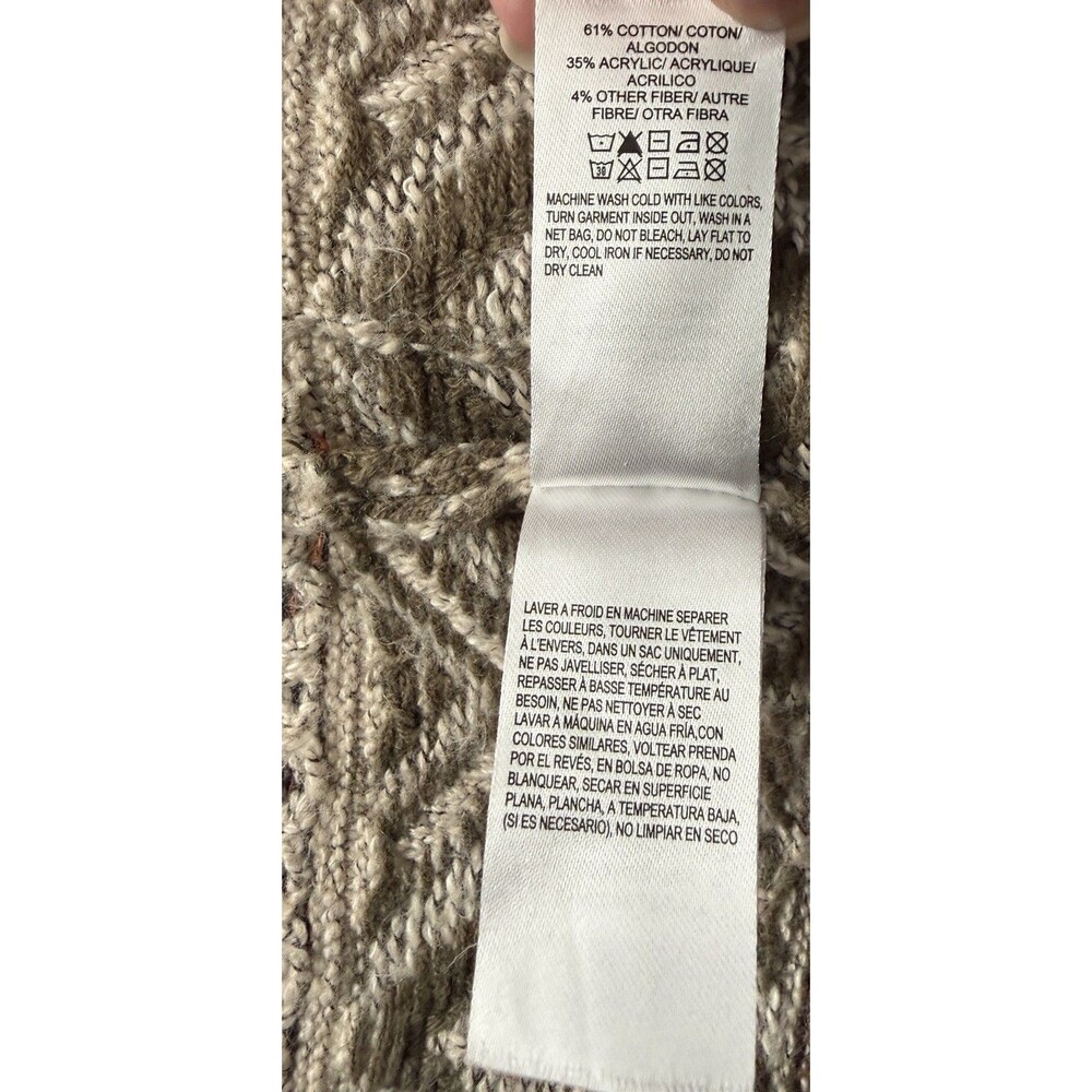 Lucky Brand Women’s M Aztec Southwest Boho Long Open Cardigan Sweater Cabincore - Picture 5 of 9